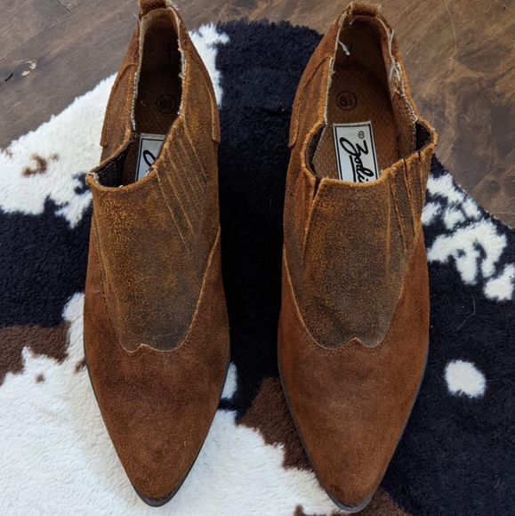 SUEDE cowboy boots - Picture 4 of 6